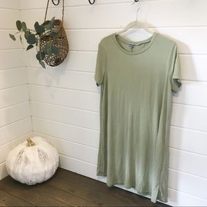 Sage Green T-shirt Dress